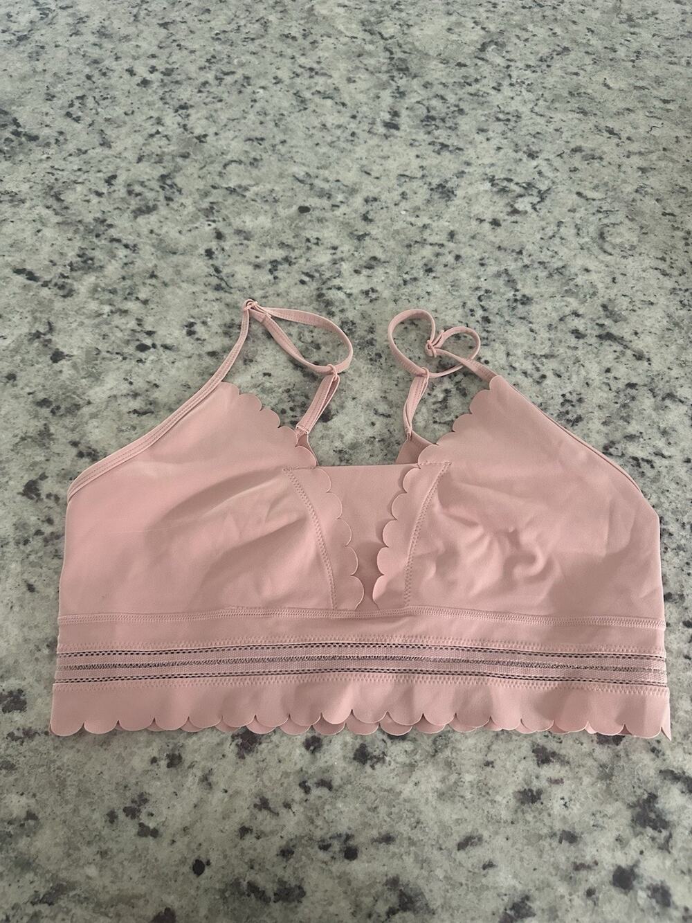 Free People Movement Sports Bra Genesis Baby Pink Size Large